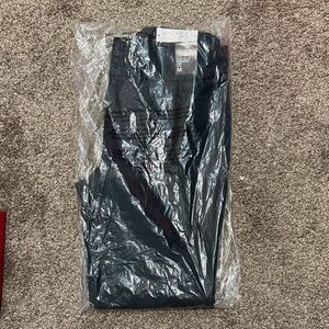 New York & Company medium velvet green high waisted straight leg pants. NIB